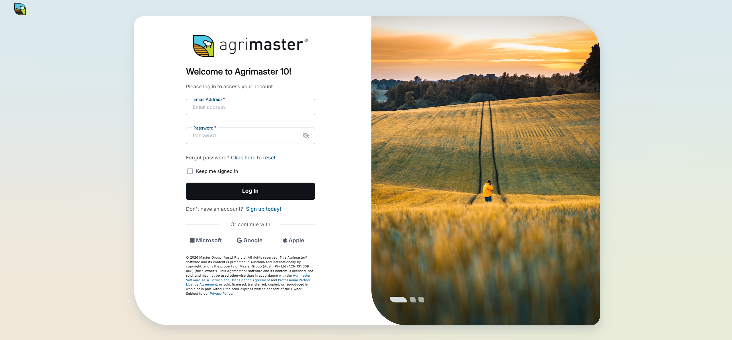 Agrimaster 10 Login.png